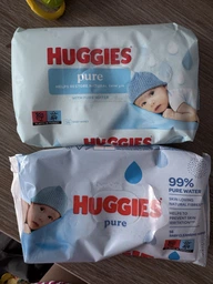 Вологі серветки Huggies Pure 56 шт. фото від покупців 13