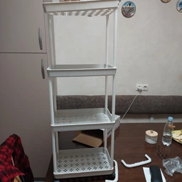 Полка этажерка на колёсах, 3 яруса, многофункциональная полка для дома.