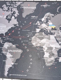 Игровая поверхность карта мира RZTK Map 900 x 400 x 4 мм фото от покупателей 9