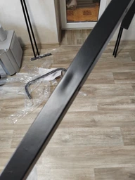 Двойная стальная стойка вешалка для одежды и обуви с полкой RZTK Loft Black фото от покупателей 5