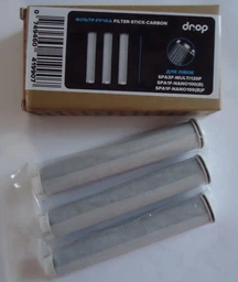 Фильтр для душевой лейки угольный DROP FILTER-STICK-CARBON 3 шт