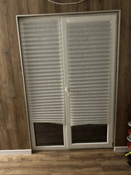 Жалюзи-плиссе на окна самоклеящиеся 60x180 см, Белый (BLINDS-WHITE60X80)
