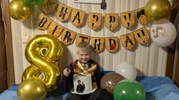 Святкова паперова гірлянда Happy Birthday у стилі Гаррі Поттер, 3 метри