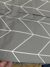Шторка для ванной комнаты WOKO Geo 180x180 с 12-ю кольцами фото от покупателей 14
