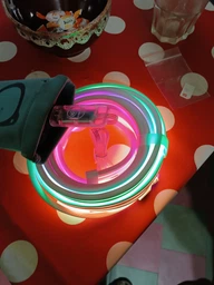 Светодиодная LED лента-шланг (неон) RGB-IC USB 5 м с управлением через Bluetooth, пульт ДУ фото от покупателей 6
