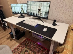 Стіл з електро-регулюванням висоти Двомоторний White Flexi Desk 160x65 см 27897 фото від покупців 1