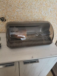 Хлібниця maxi пластик 69 світло-сірий Ламела