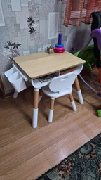 Дитячий столик зі стільчиком POPPET Мультивуд Грін 3 в 1 (PP-010GN) фото від покупців 4