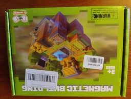 Магнитный блоковый конструктор Minecraft Дом Крипера на 58 кубиков Без бренду
