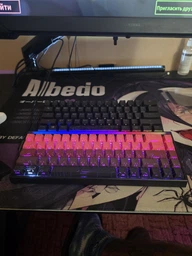 Игровая Клавиатура AULA HERO 68 HE Black-Red Магнитные Свитчи. Проводная 8000Hz/s. RGB Панель, 68 keys, Switch 0.1mm. Rapid Trigger