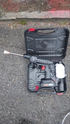Автомойка высокого давления, аккумуляторная минимойка Water Gun для машины, пистолет-распылитель в кейсе, 2 АКБ авто мойка чёрный фото от покупателей 3