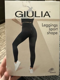 Женские бесшовные легинсы с пуш-ап Giulia LEGGINGS SPORT SHAPE S/M Black, спортивные, моделирующие фото от покупателей 2