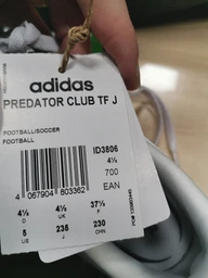 Подростковые футбольные бутсы-сороконожки для мальчика Adidas Predator Club Tf J ID3806 37.5 Ftwwht/Lucpnk/Luclem (4067904803362) фото от покупателей 1