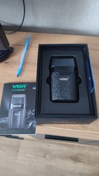Электробритва шейвер мужской профессиональный VGR V-640S бритва 9000 ОБ. чорный фото от покупателей 6