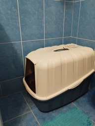 Туалет-бокс для котів з фільтром MPS KOMODA BLUE (синій) 54*39*40 см фото від покупців 6