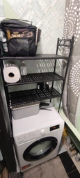 Полка стеллаж напольная над стиральной машиной Laundry Rack (399 WR) Черный фото от покупателей 4
