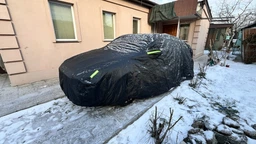 Защитный водонепроницаемый автомобильный тент чехол накидка на автомобиль JoyPoint Black L 480×175×150 см автотент универсальный на машину авто тенты чехлы защитные от снега дождя солнца зимний летний всесезонный для кроссовера внедорожника фото от покупателей 7