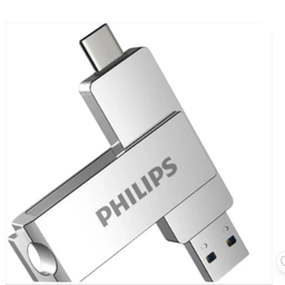Флешка Двосторонняя Брелок Поворотная 2 в 1 для ПК и телефона PHILIPS 60UT USB 3.2 + Type-C OTG 128 гб Super Speed 150Mb/s Black фото от покупателей 10