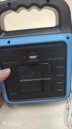 Ліхтар акумуляторний з сонячною панеллю і функцією Power Bank LED COB, потужний ручний ліхтар-прожектор з USB зарядкою і 4 режимами світла, портативна лампа на акумуляторі для дому, дачі, кемпінгу, HS-8020D-Orange фото від покупців 5