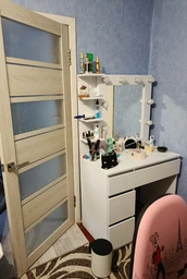 Туалетний столик з +пуф, готова beaury-зона,160*90*50см, білий, MirrorRika фото від покупців 10