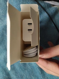 Зарядний пристрій RZTK GaN2 65W 2 USB-C (PD3.0) + кабель USB-C 100W Black фото від покупців 4