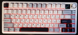 Игровая механическая беспроводная клавиатура AULA F75 Max WHITE-BLUE, 75%, RGB, USB-C, hot-swap, Reaper Switch с TFT-экраном и регулятором громкости