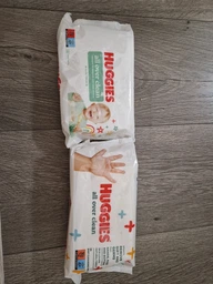 Дитячі вологі серветки Huggies OverClean 56 шт (5029053567822) фото від покупців 3