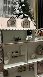 Кукольный дом Sunny Cottage деревянный с мебелью Детский домик для кукол барби девочек lol ПРЕМИУМ фото от покупателей 2