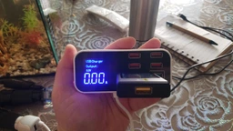 Автомобильное 8-портовое USB + Type-C зарядное устройство 12-24V 40W LED дисплей QC3.0 PD3.0 ( код: WLX-A9S+ ) фото от покупателей 2