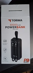 Повербанк умб 20000 mah зі швидкою зарядкою 22.5w fast charging pd та вбудованими 2 кабелями usb type c lightning Torima power delivery bank TRM-1025 для телефону смартфона айпада powerbank зовнішній акумулятор повербанки великої ємності чорний фото від покупців 4