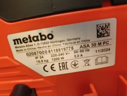 Пылесос строительный Metabo ASA&nbsp;30&nbsp;M&nbsp;PC фото от покупателей 1