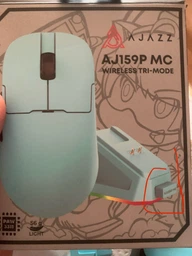 Миша Ajazz AJ159P MC бездротова ігрова PAW3311 із зарядною док станцією - Чорний фото від покупців 3