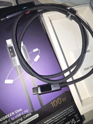 Кабель UGREEN L509 Uno USB-C to USB-C 100W PD Fast Charging Cable 1m Black (35501) фото от покупателей 1