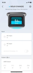 Портативна автоматична зарядна станція Anker SOLIX C1000X LiFePO₄ із системою захисту 600 Вт/1200 Вт батарея 512 Вт⋅год фото від покупців 12