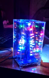 Набор для пайки "Новогодняя елка" ArduinoKit с акриловым корпусом.