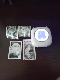 Мини принтер - ночник детский 7 цветов подсветки с Bluetooth для смартфона портативный термопринтер беспроводной белый портативный термопринтер фото от покупателей 5