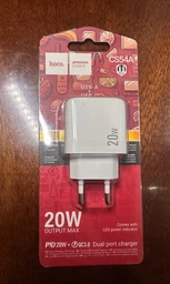 Адаптер питания быстрой зарядки Hoco с разъемом USB + Type-С Блок питания (USB-C) + USB для зарядки телефона iPhone/Xiaomi/Samsung/Huawei/Meizu Power Adapter PD20W+QC3.0 USB-A/USB-C/3,1A фото от покупателей 5