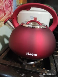 Чайник MAGIO зі свистком 3л MG-1194, індукція, потовщене дно фото от покупателей 1