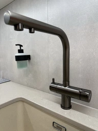 Смеситель для кухни с выходом для питьевой воды KOER KB-72001-07 (Цвет графит) (KR3393) kr фото от покупателей 2
