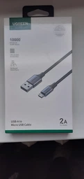 Зарядний кабель Ugreen Micro USB 2.0 5V2.4A 3M Black (US290)