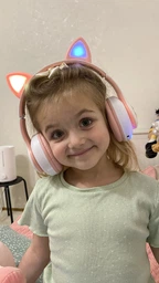 Беспроводные наушники с кошачьими ушками CAT EAR Bluetooth 5.0 + EDR детские наушники, игровые с блютуз гарнитурой и LED подсветкой, розовые VIV-23M фото от покупателей 14