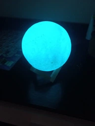 Світильник Місяць 3D MOON на акумуляторі. 16 кольорів з пультом RGB