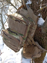 Тактична сумка на плитоноску Edelweiss bag Cordura 1000D водонепроникний піксель