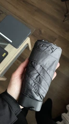 Міні парасолька кишенькова парасоля від дощу та сонця UPF 50+ жіноча чоловіча компактна в сумку унісекс капсульна складана механічна сонцезахисна для захисту від ультрафіолету з чохлом-сумкою через плече 6 спиць вітростійка 18 см 220 г легка 90 см cиній фото від покупців 1