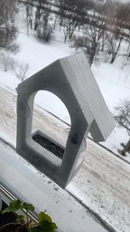 Годівничка для птахів на вікно House_for_birds "Балкон" біла фото від покупців 2