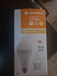 Світлодіодна лампа з акумулятором Ledvance A60 8Вт 2700K 1800мА/год E27 з тримачем 4099854102417 фото от покупателей 2