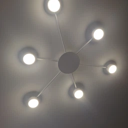 Люстра потолочная LUMINARIA RAY SLIM 6xGX53 BLACK 220V IP20