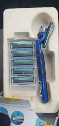 Станок для бритья мужской (Бритва) Gillette Mach 3 и 6 картриджей