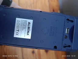 Переносний акумуляторний світлодіодний ліхтар Almina LED 220V світильник з функцією Power Bank Червоний фото від покупців 2
