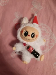 Детская мягкая игрушка сюрприз Лабубу Labubu Coca-Cola плюшевая, брелок для ключей сумки рюкзака для детей и взрослых 17 см фото от покупателей 2